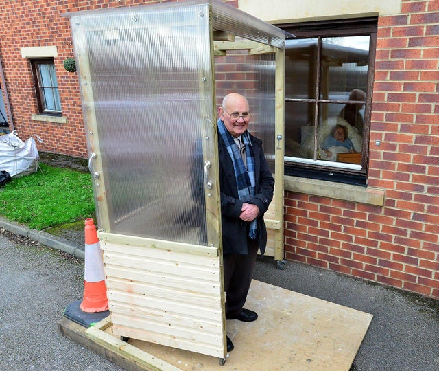 Shelters for Window Visits at Bryony Park Care Home Memory Lane Care Homes
